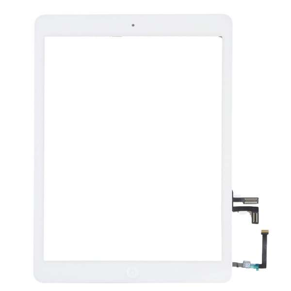 Apple iPad Air 5th Outer Glass Touch Screen Digitizer & Home Button & Adhesive + free tools White